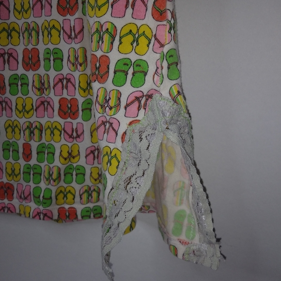 Popsi Lingerie Y2K Flip Flops Lime Nightie L - Picture 5 of 7